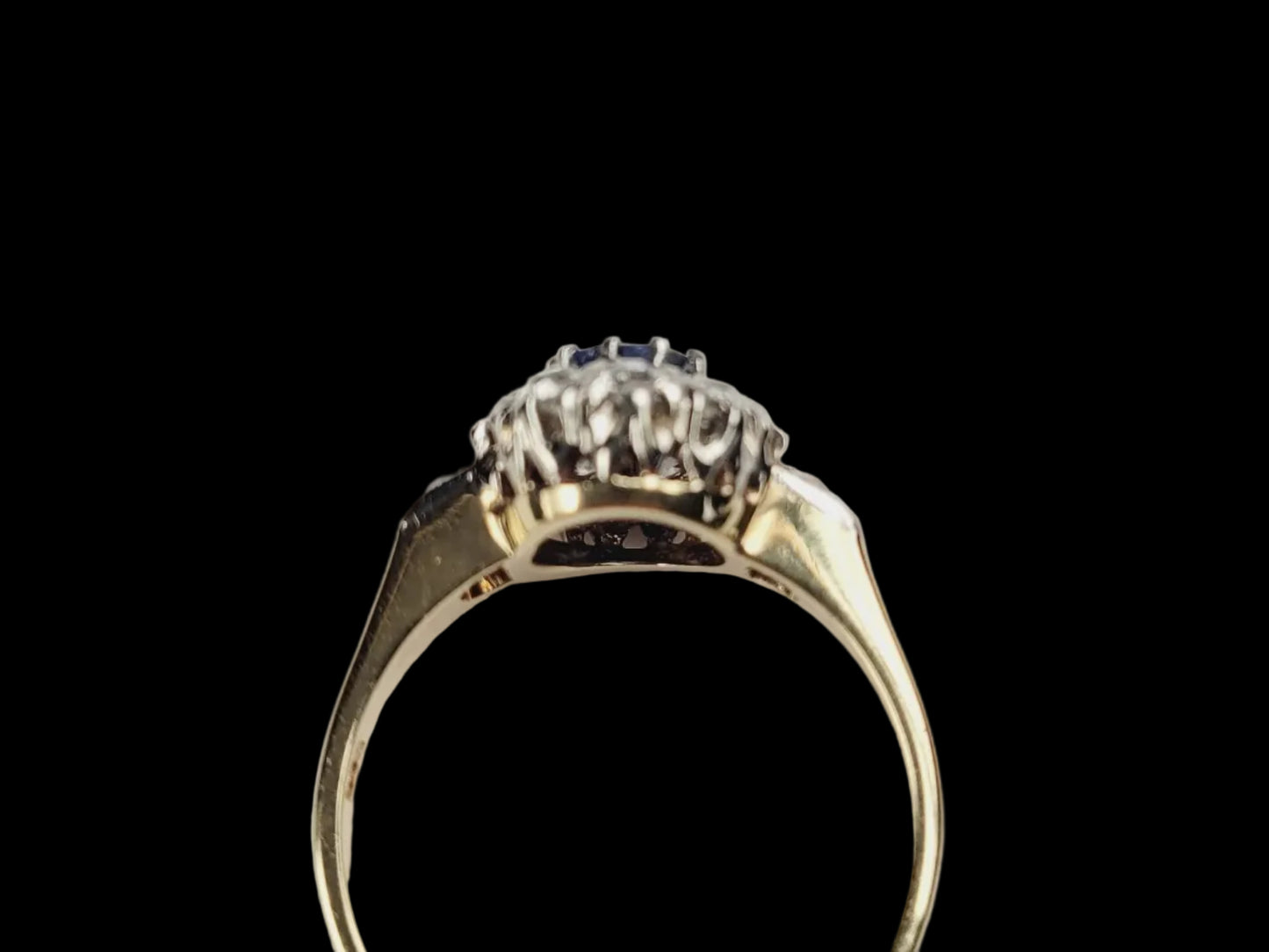 Antique Sapphire and Diamond Cluster Ring
SKU: 2524