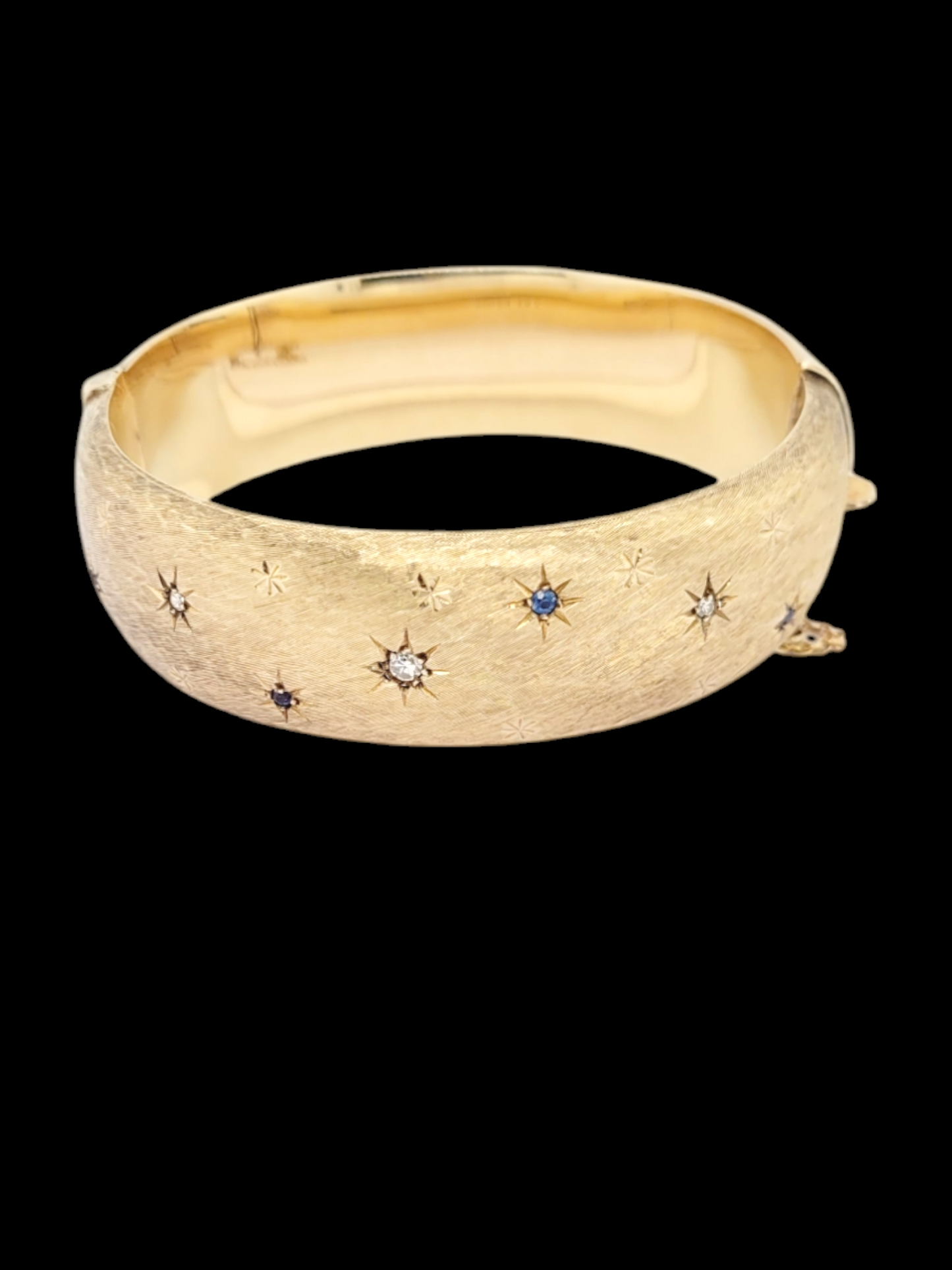 1961 Vintage wide gold bangle
SKU: 7791