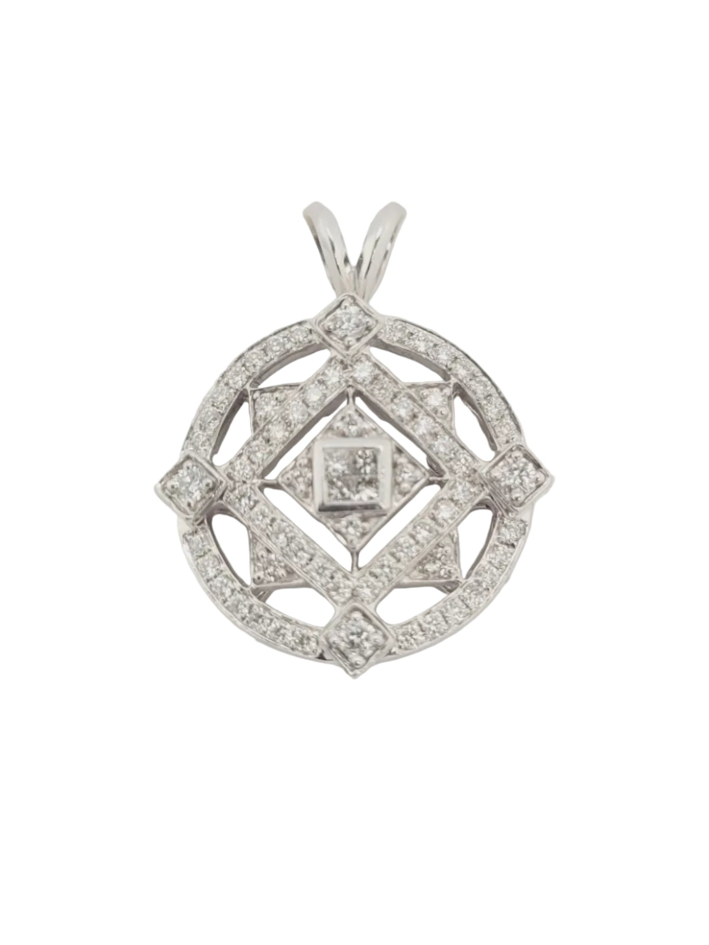 Modern diamond pendant sku 9142