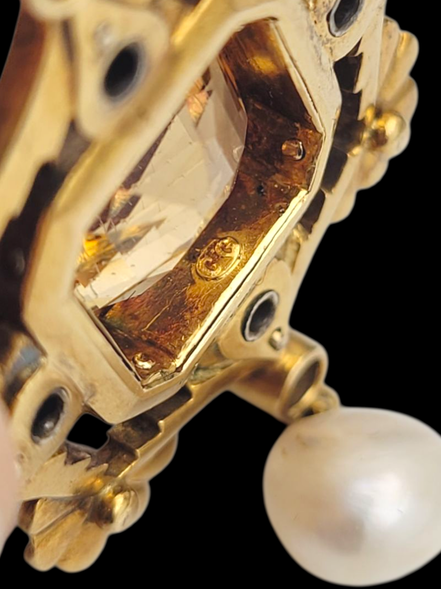 Carlo Guiliano Topaz, enamel, sapphire, diamond and pearl necklace
SKU: 8153