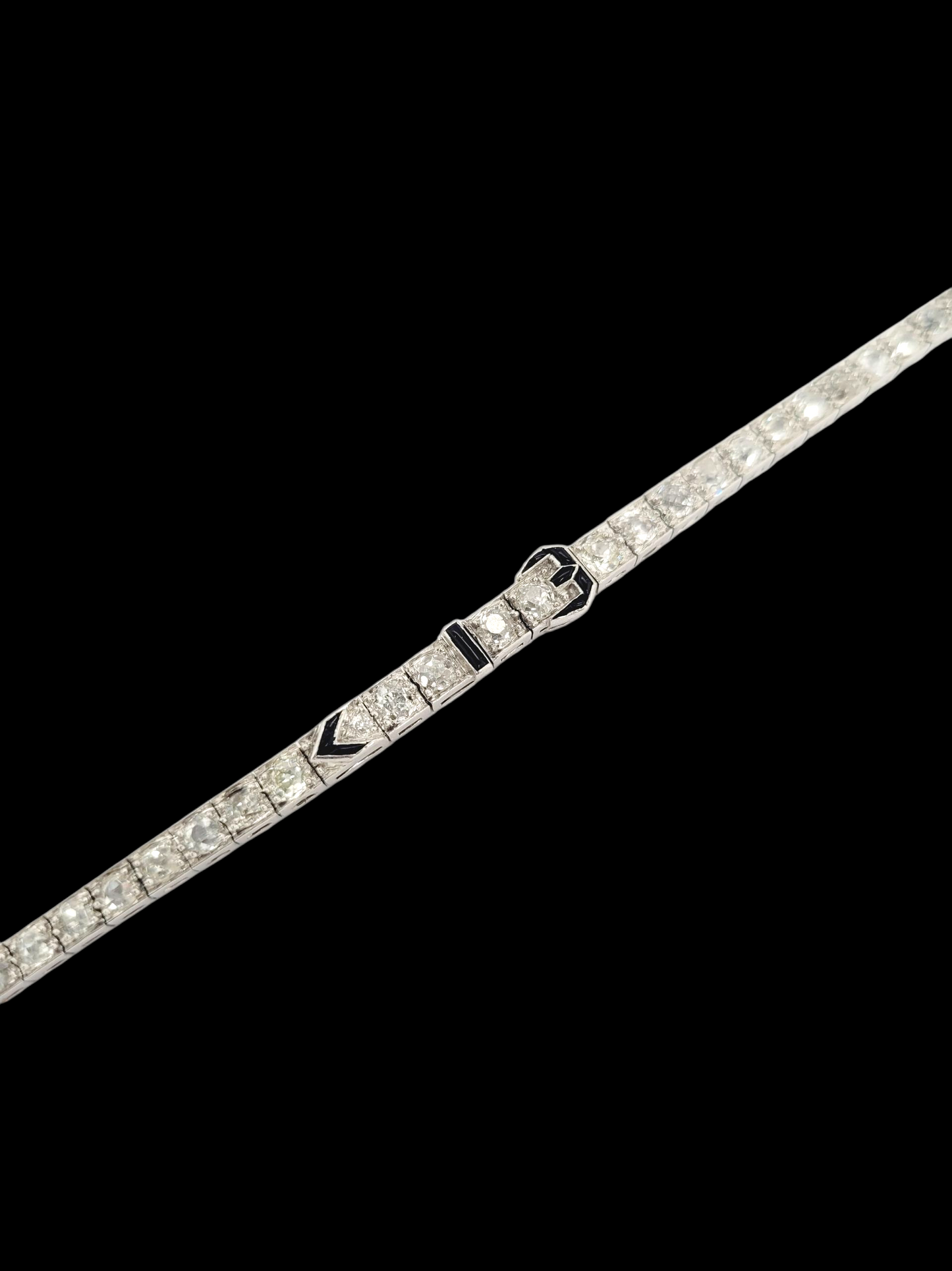 Fine art deco onyx and diamond bracelet
SKU: 8479