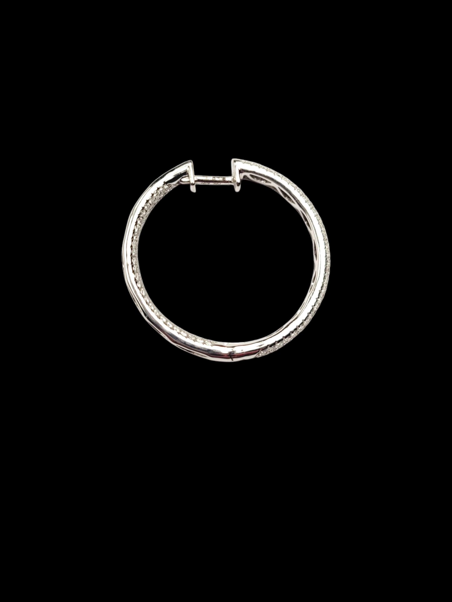 Diamond hoop earrings
SKU: 8058