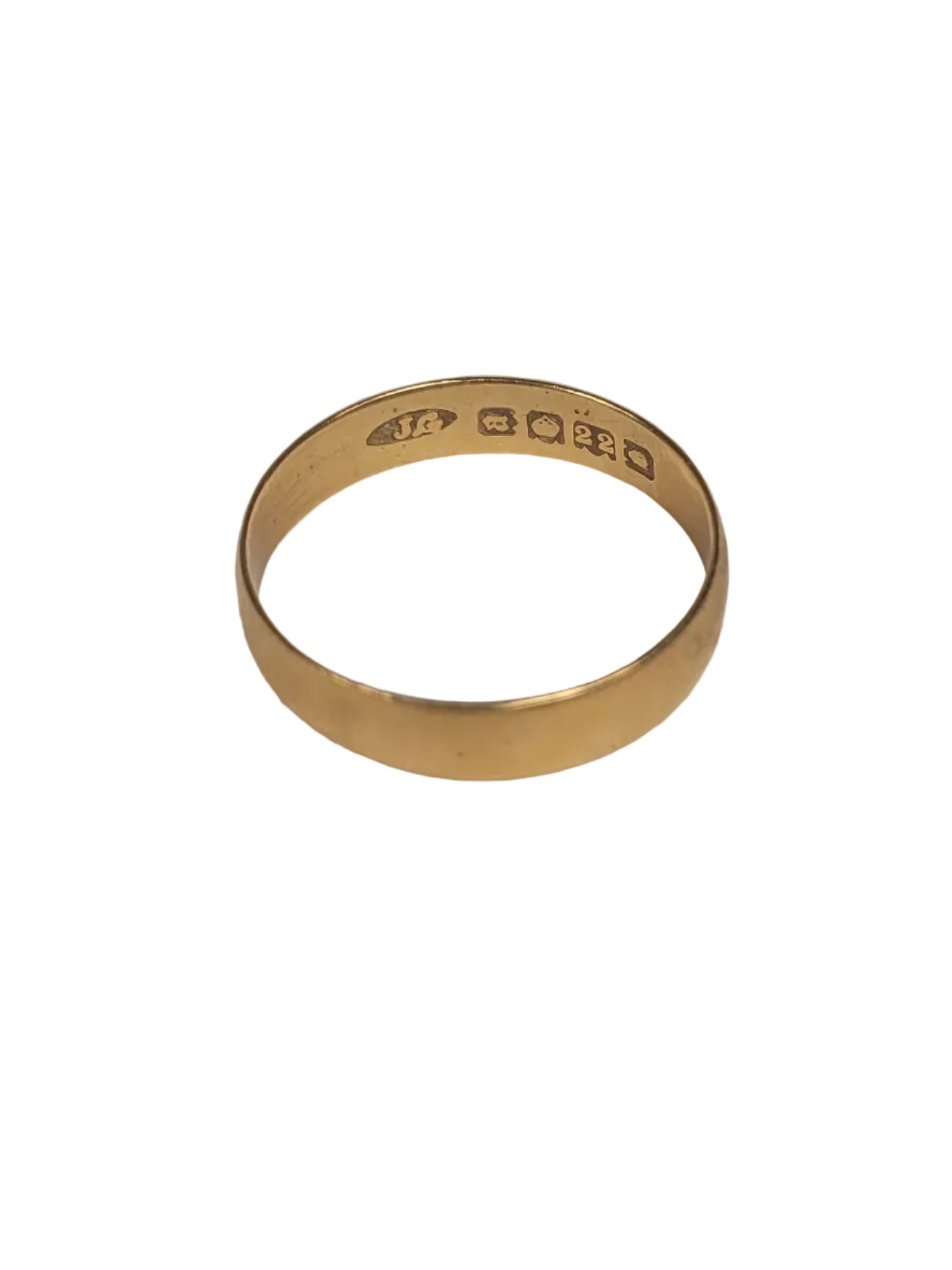 2.6g 22ct gold wedding ring
