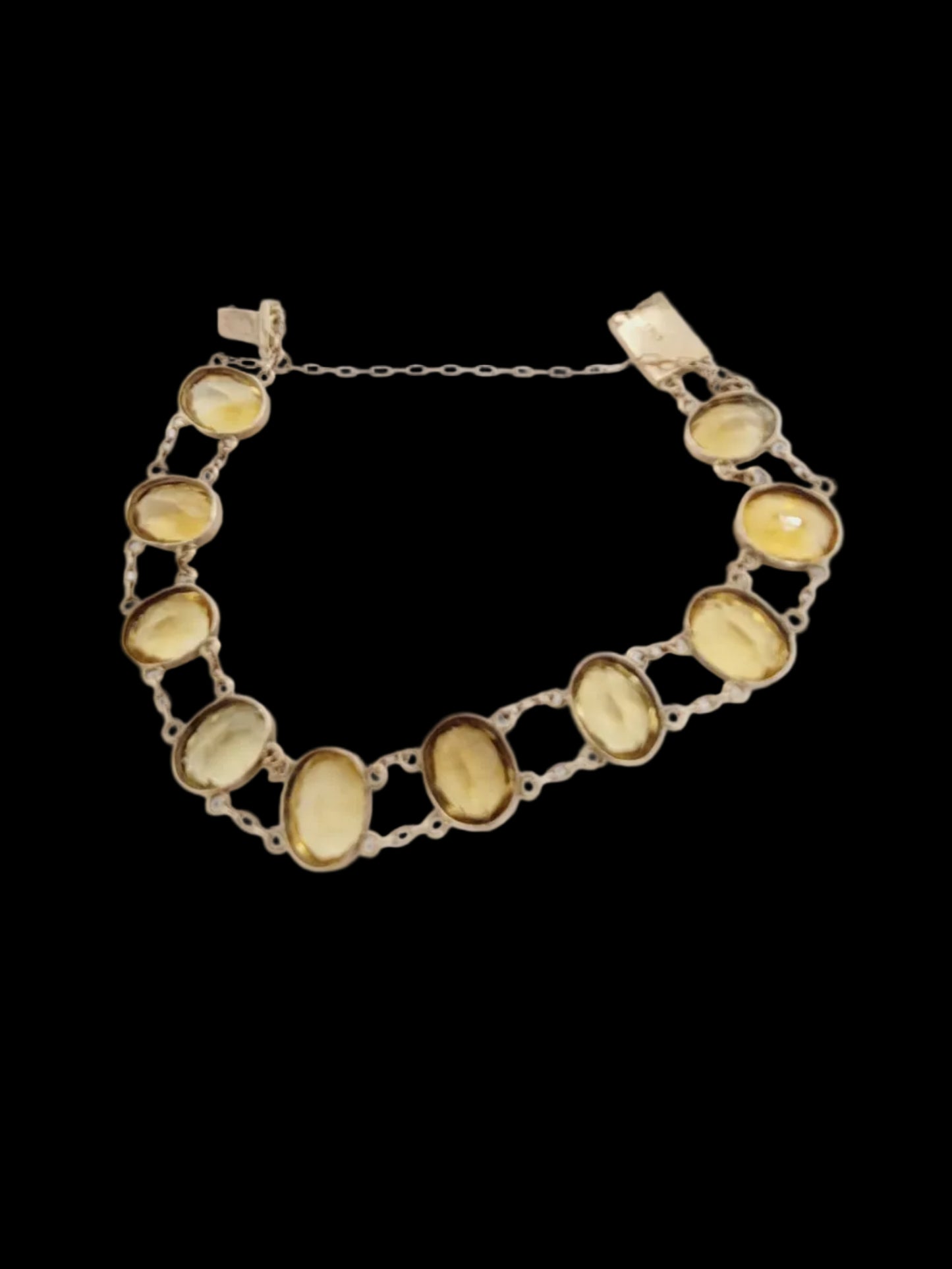 Antique citrine riviere bracelet sku 8668