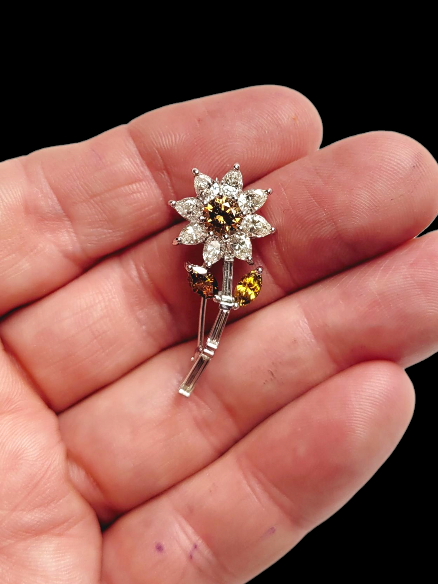 Fancy diamond spray brooch
SKU: 8429