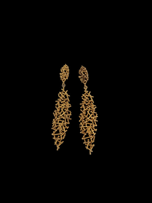 Outstanding organuc vintage gold drop earrings
SKU: 8494