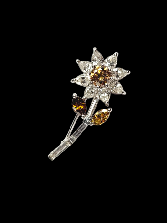 Fancy diamond spray brooch
SKU: 8429