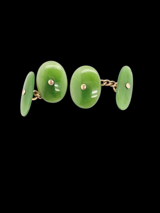 Antique Nephrite gold cufflinks
SKU: 8234
