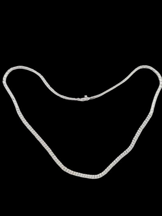 Modern diamond snake link necklace sku 8784