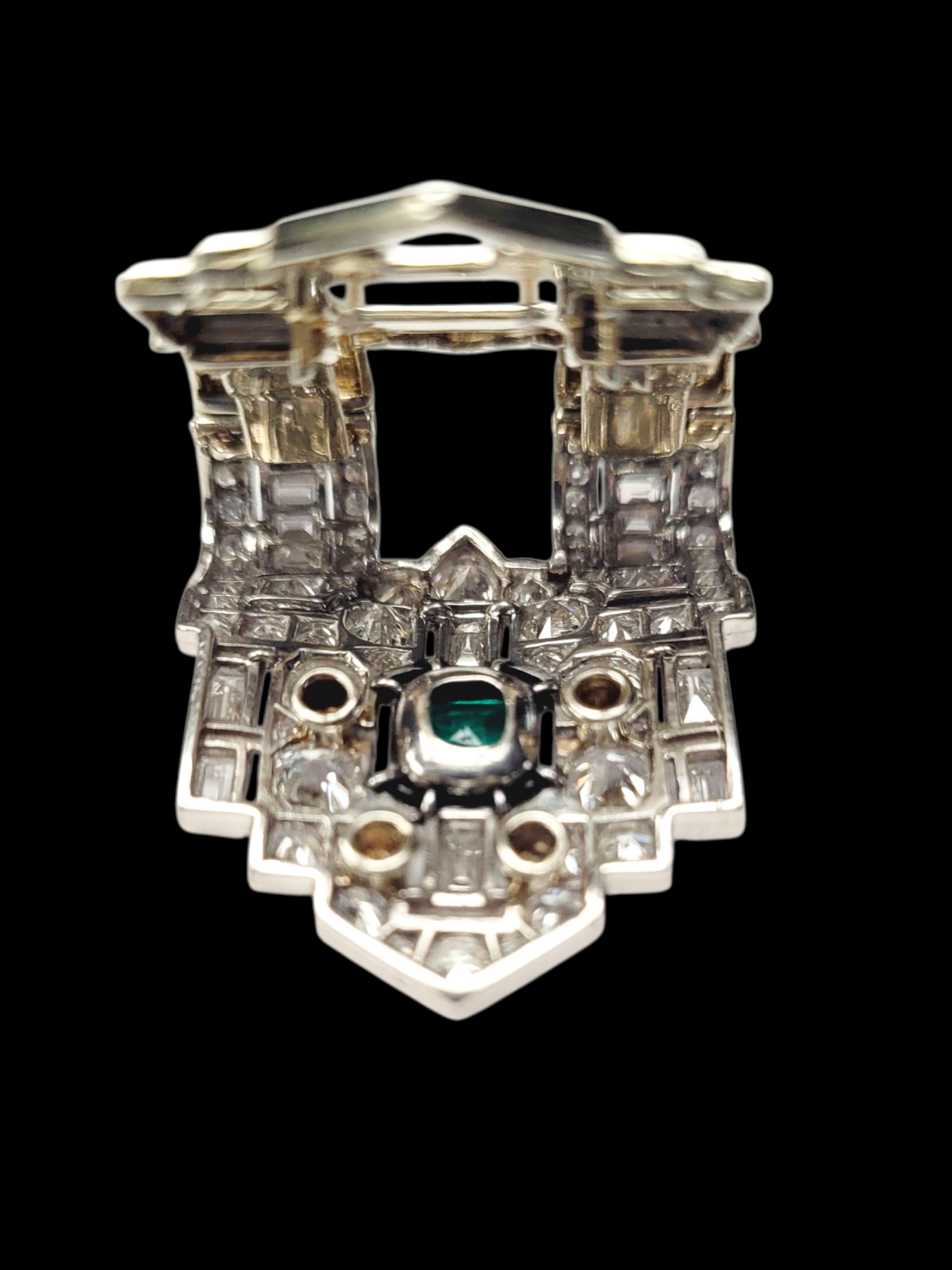 Art deco emerald and diamond clip
SKU: 8224