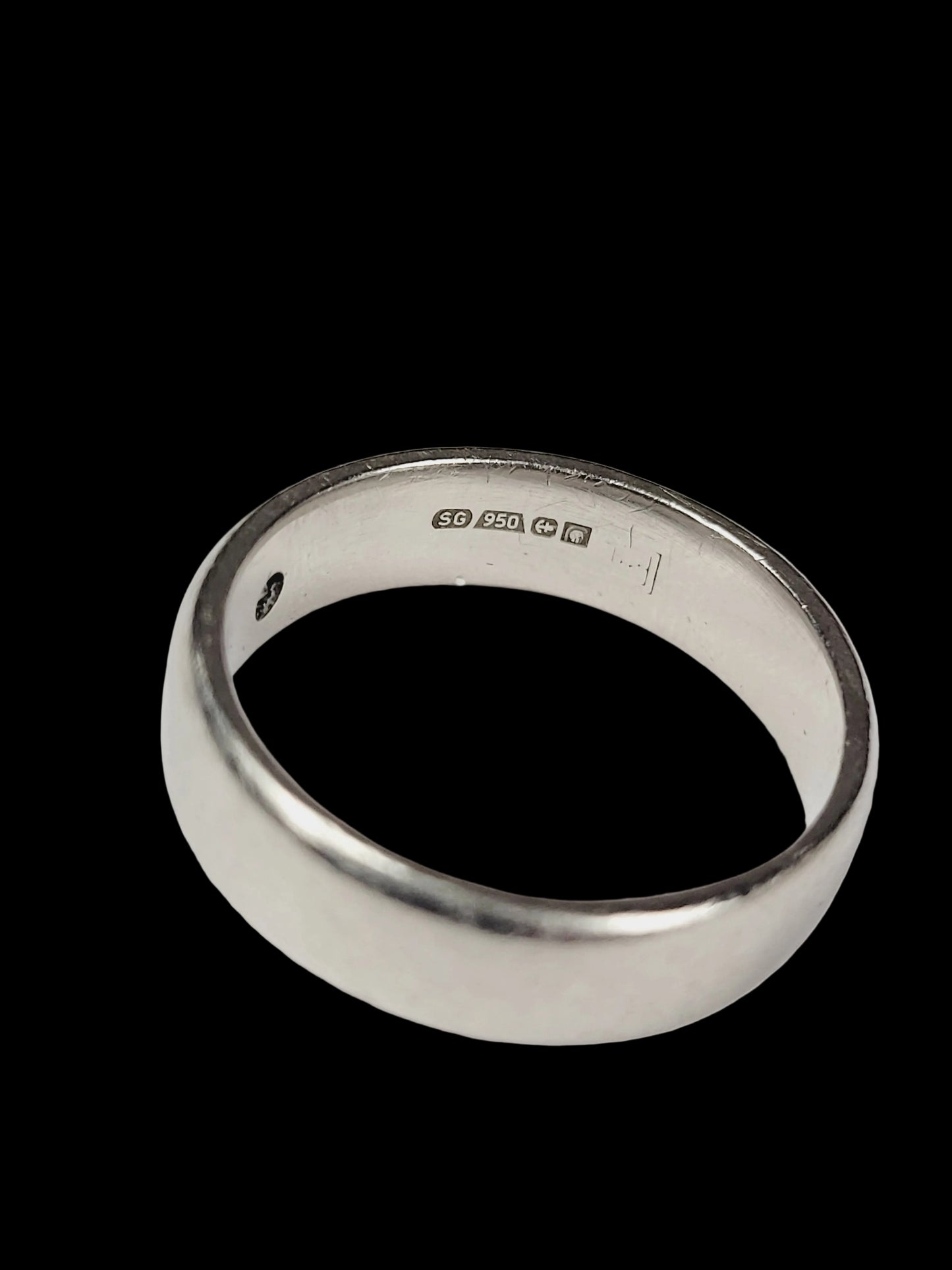 Platinum 5.5mm wedding band sku 8849