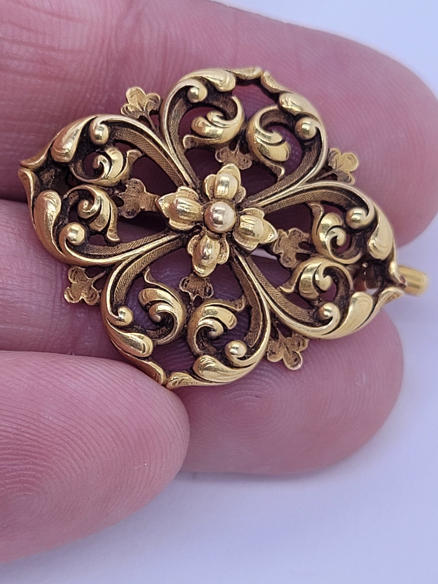 Antique Wiese gold brooch sku 8975