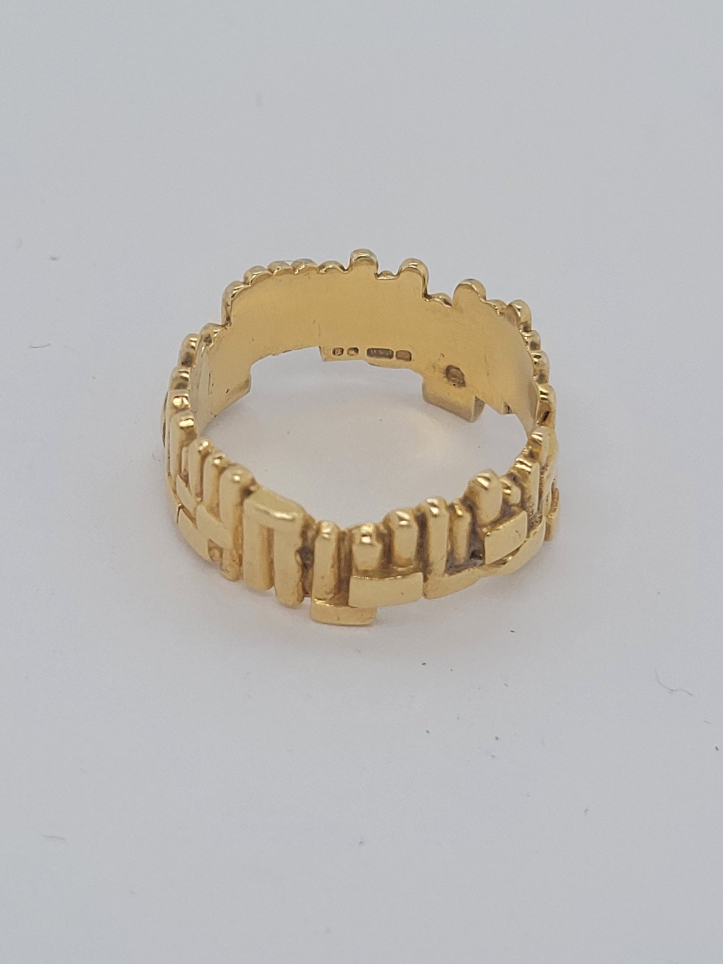 1970's organic 18ct yellow gold ring sku 9133