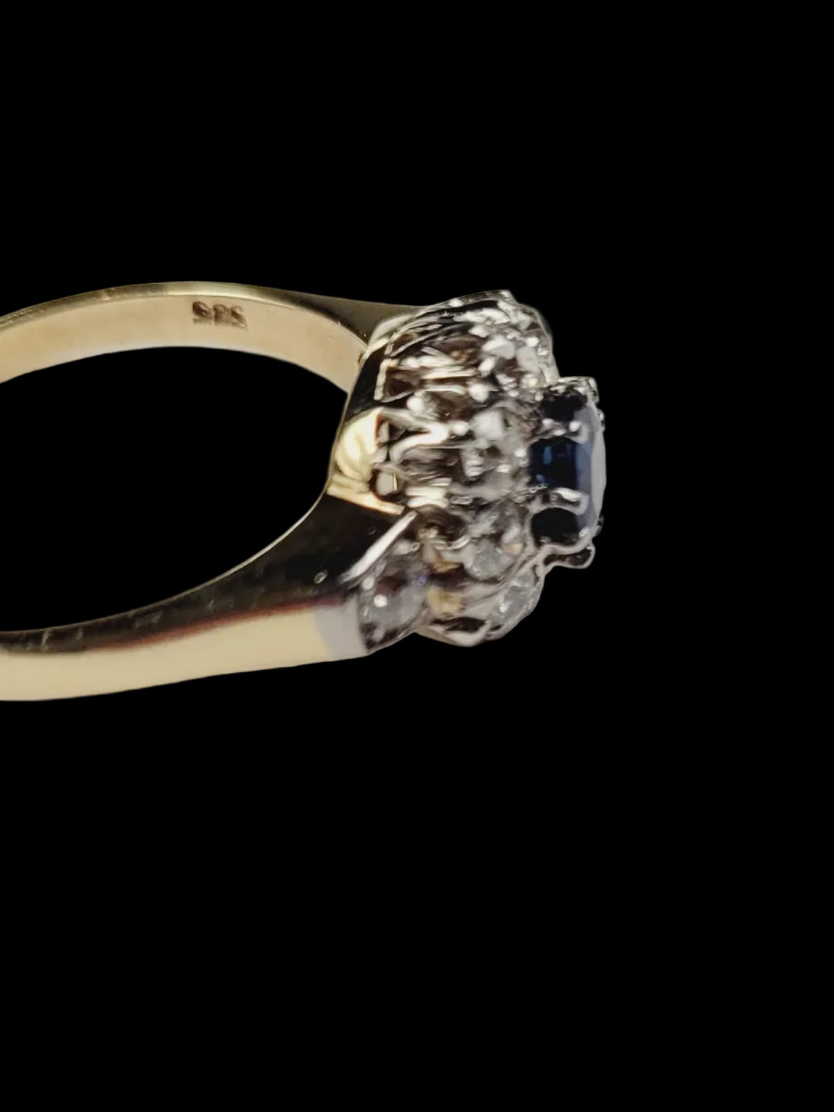 Antique Sapphire and Diamond Cluster Ring
SKU: 2524