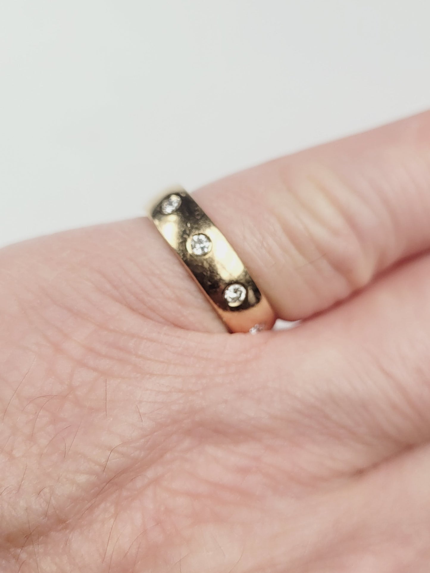Gypsy set diamond ring sku 9158