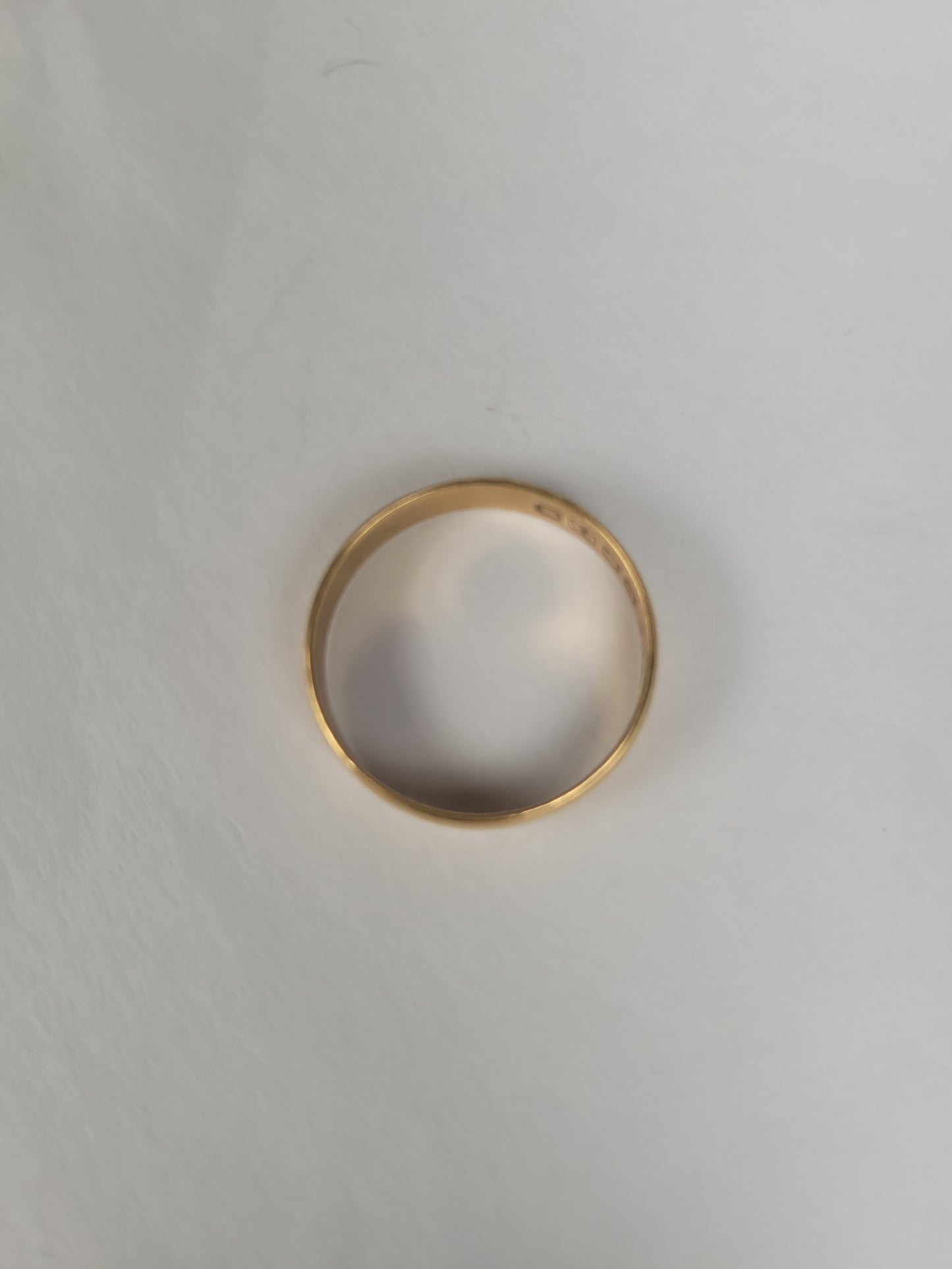 2.6g 22ct gold wedding ring