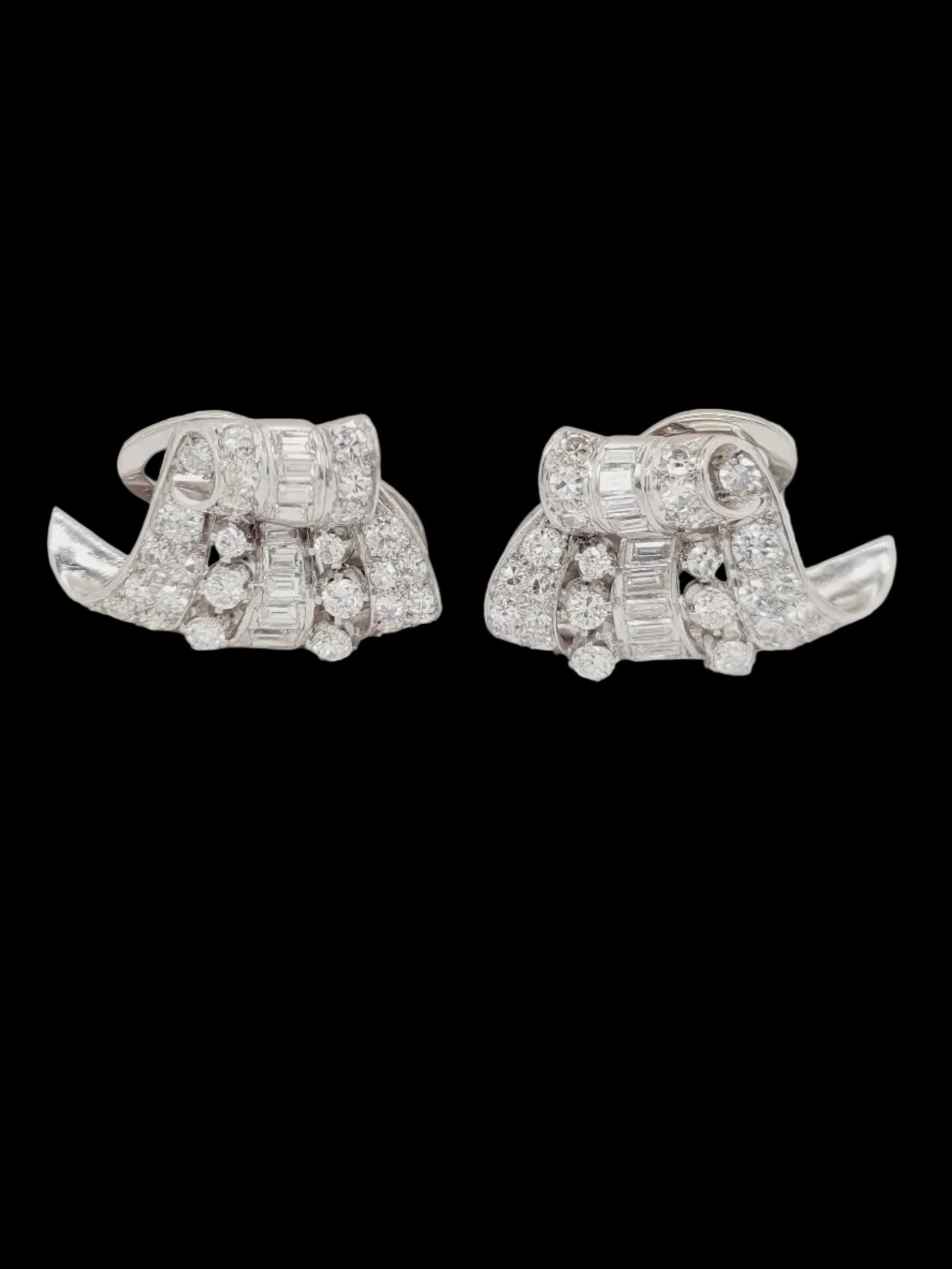 Antique art deco diamond cuff earrings
SKU: 8631