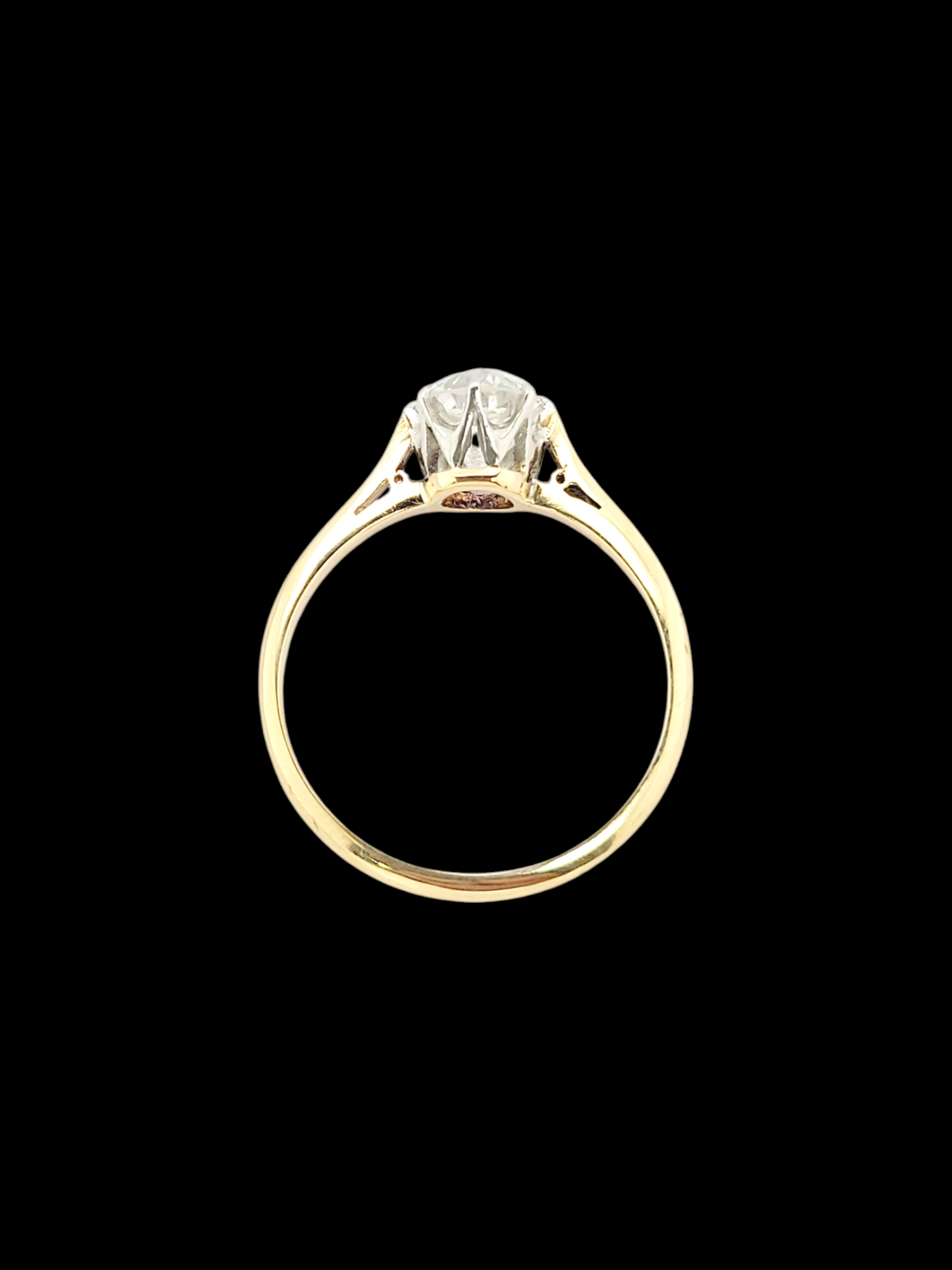 Old mine cut solitaire engagement ring
SKU: 7959