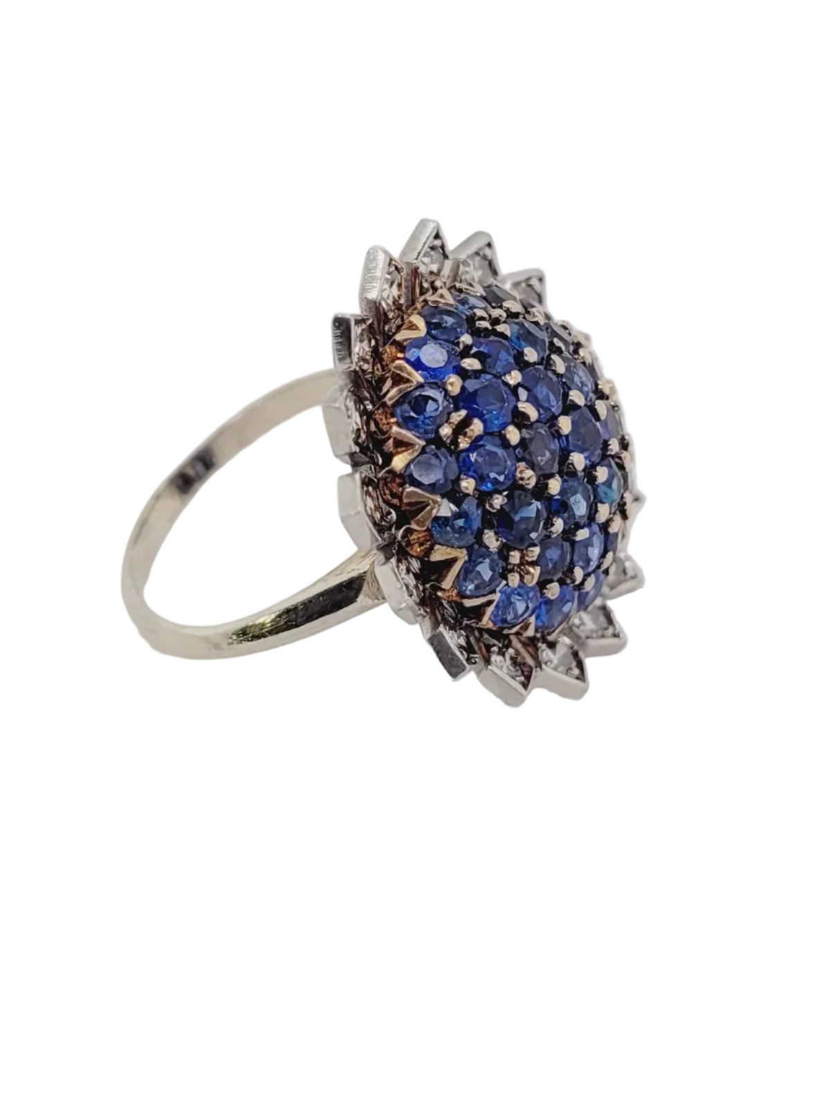 Sapphire and diamond ring sku 9013