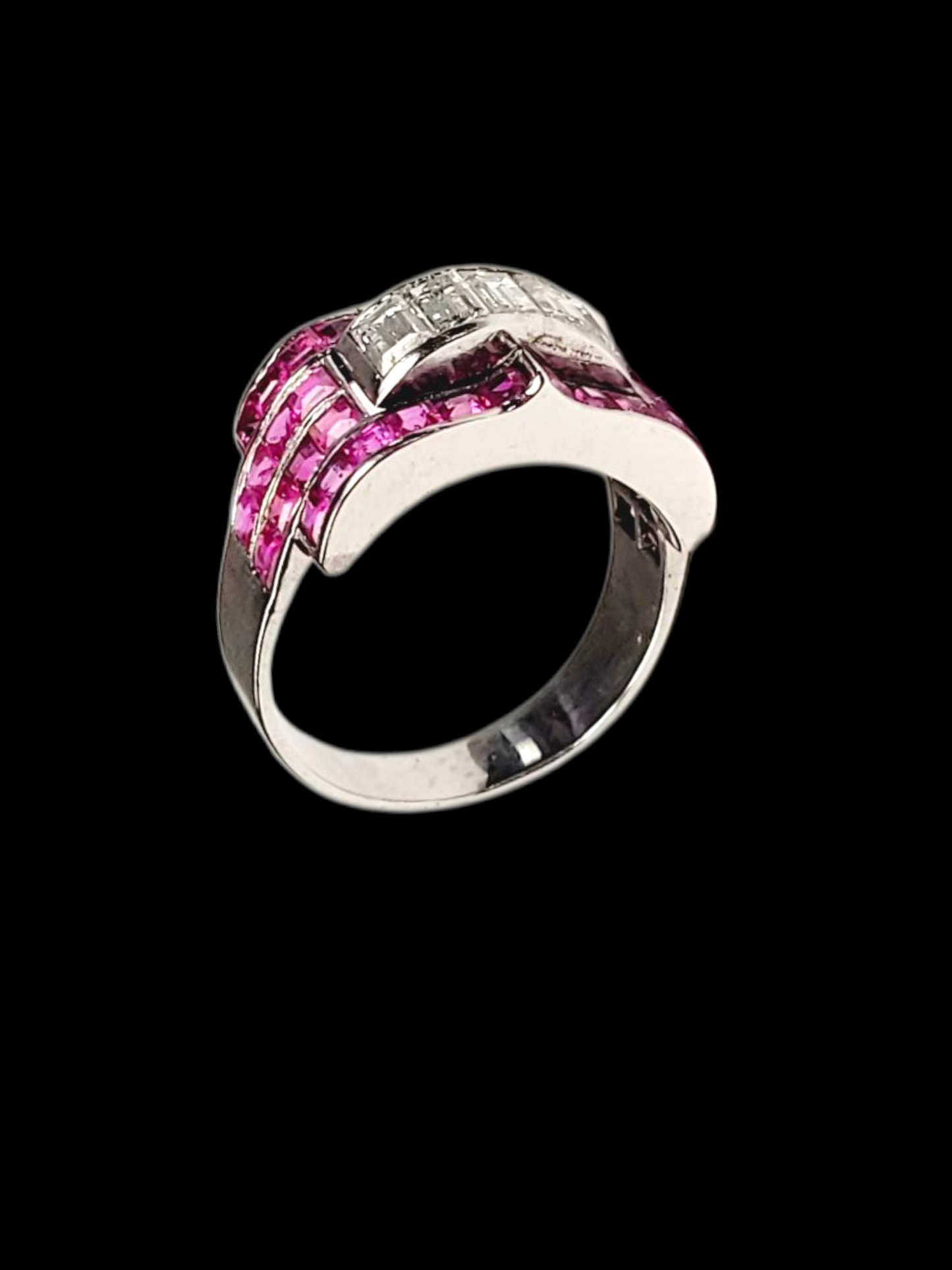 Art deco ruby and diamond tank dress ring
SKU: 8208