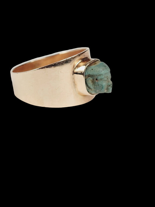 Ancient Egyptian Pharaoh Georgian Grand Tour ring sku 8835
