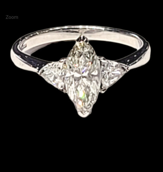 Marquise diamond engagement ring sku 5654