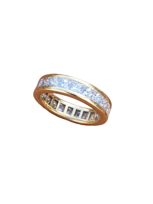 Full hoop princess cut diamond band sku 8992
