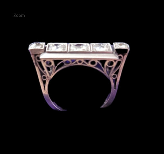 Architectural art deco diamond ring
SKU: 7801
