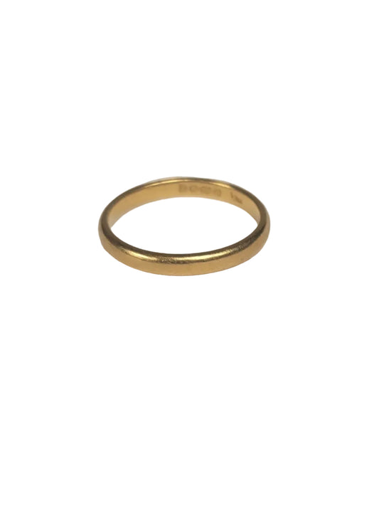 22g 22ct gold wedding ring
