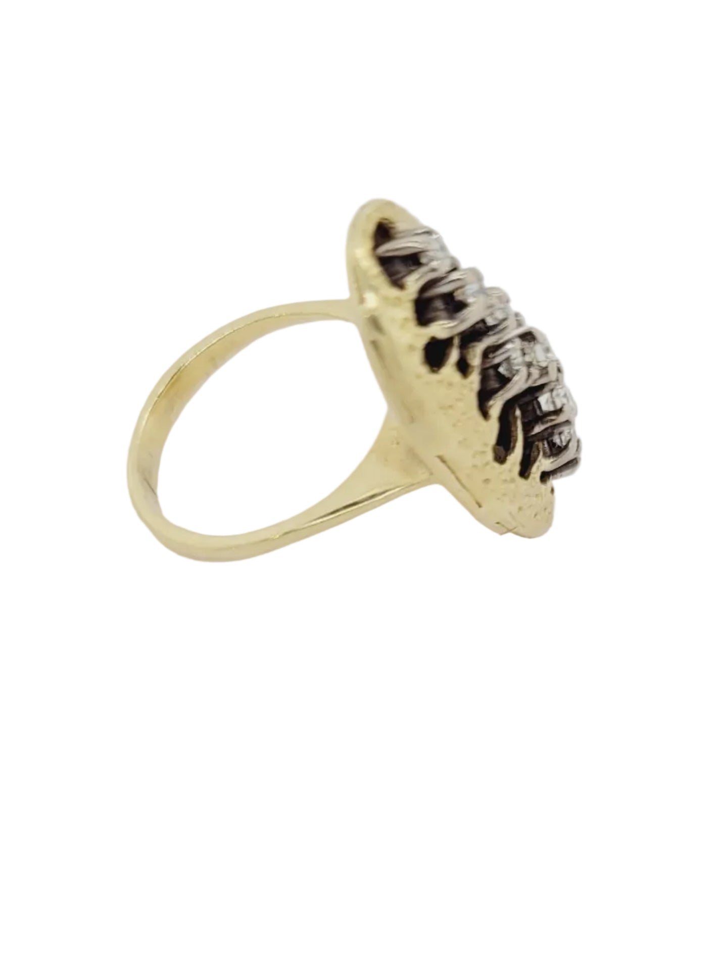 Vintage 1960's diamond 18ct yellow gold dress ring sku 8996