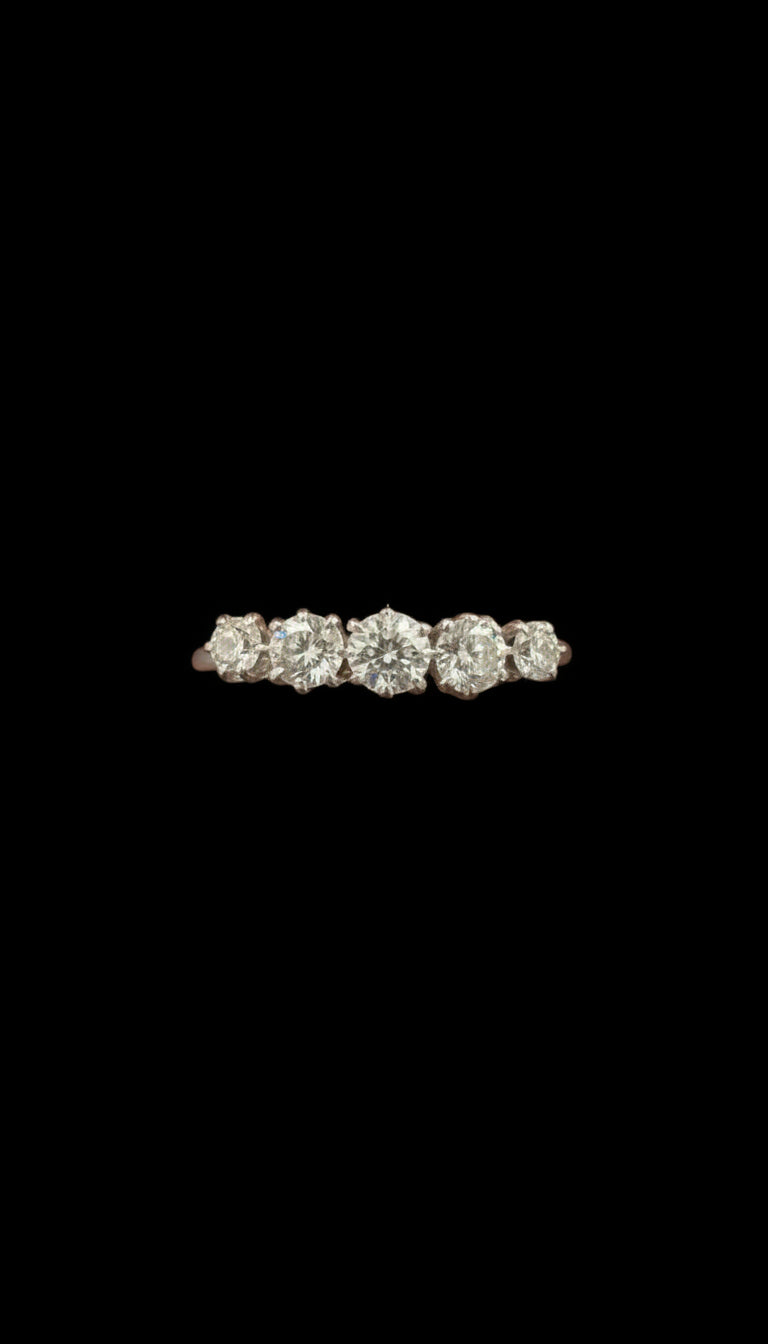 Old mine cut five diamond diamond ring
SKU: 8635