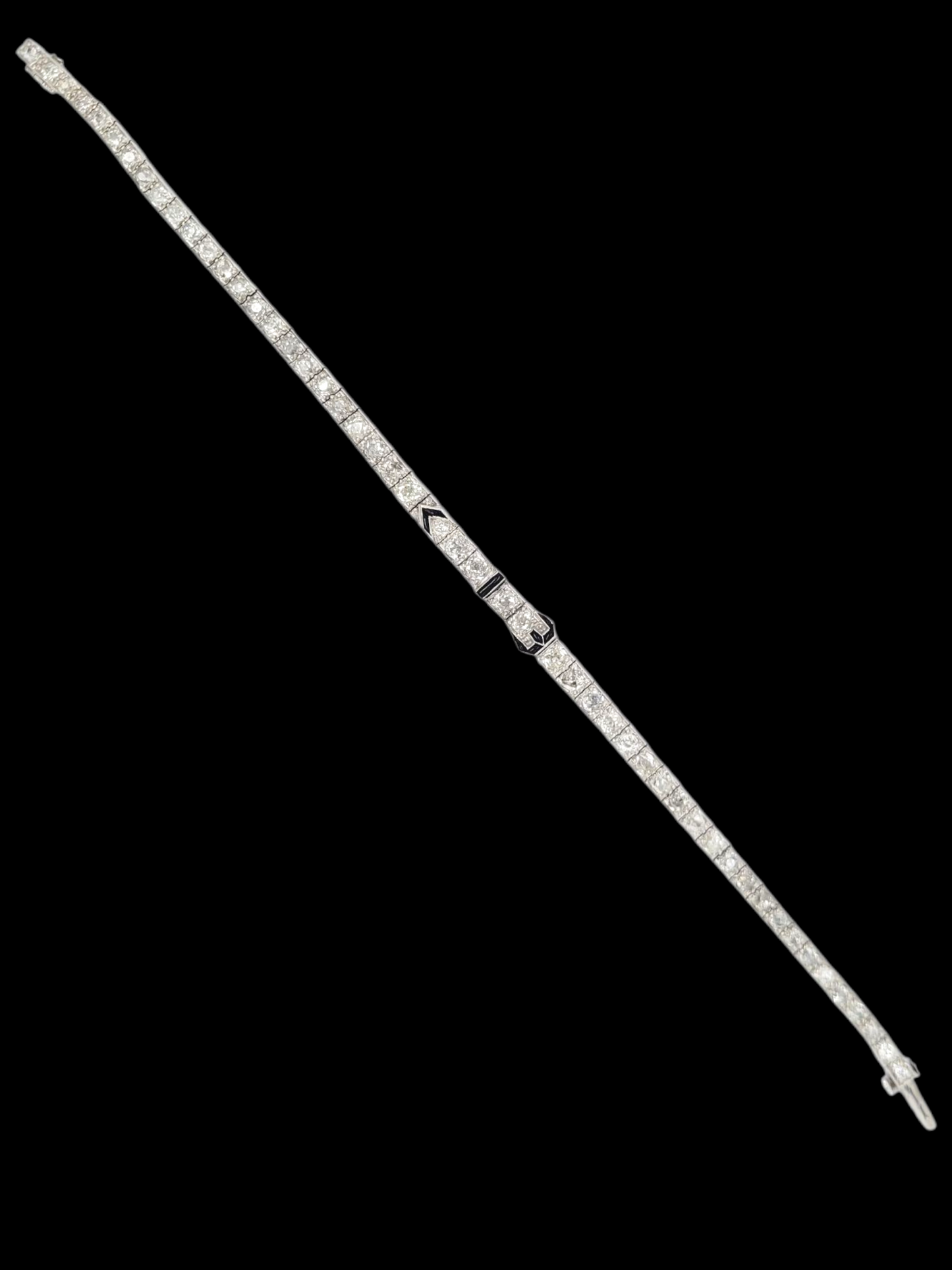 Fine art deco onyx and diamond bracelet
SKU: 8479