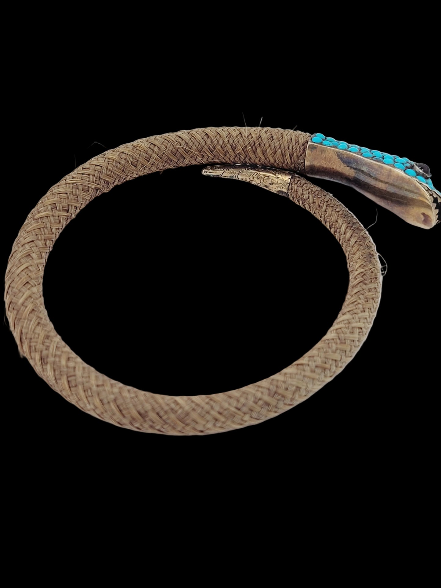 Georgian turquoise snake bangle sku 8679