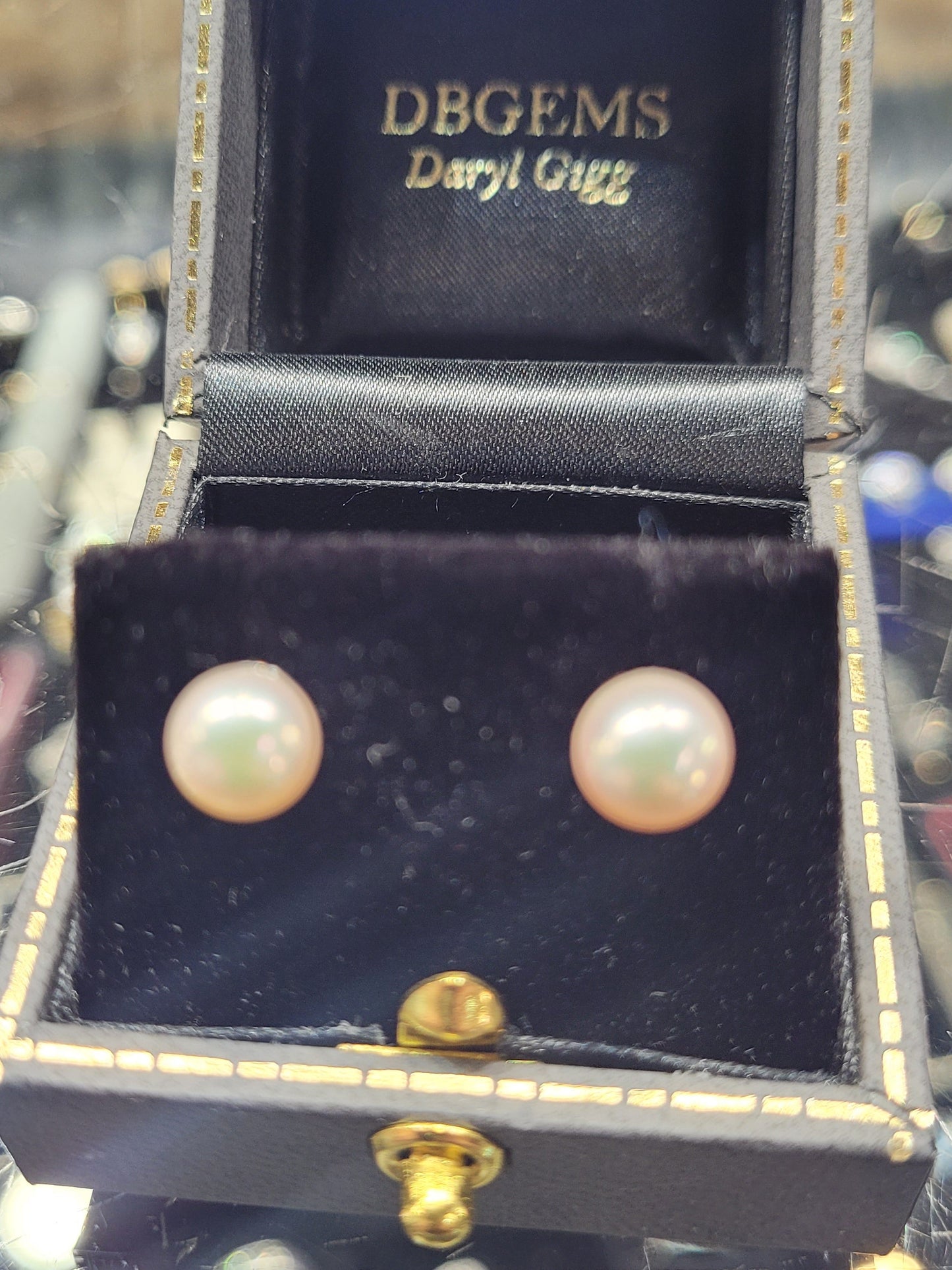 6mm pearl stud earrings sku 9123