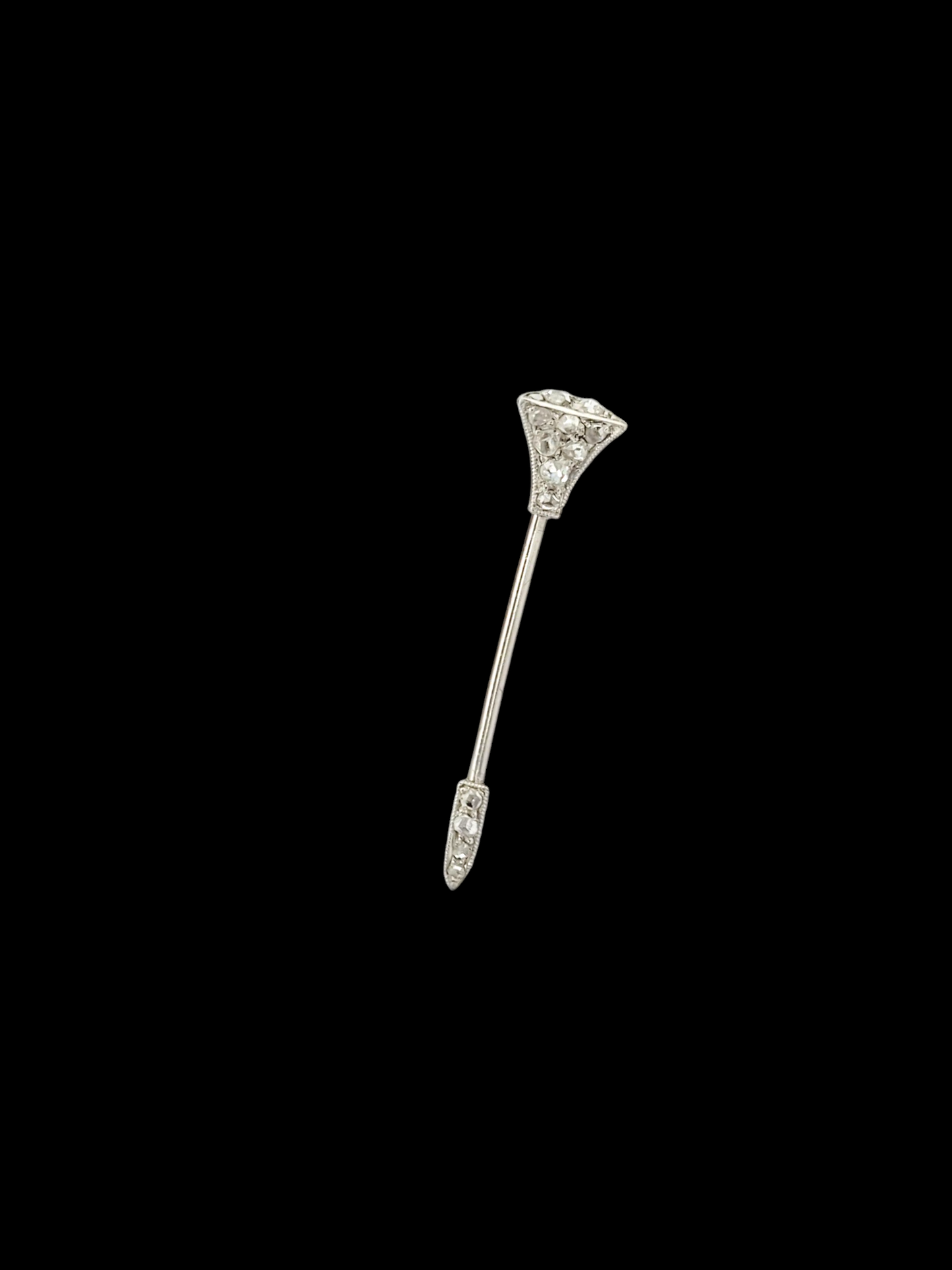 Art deco diamond nail jabot pin
SKU: 7976