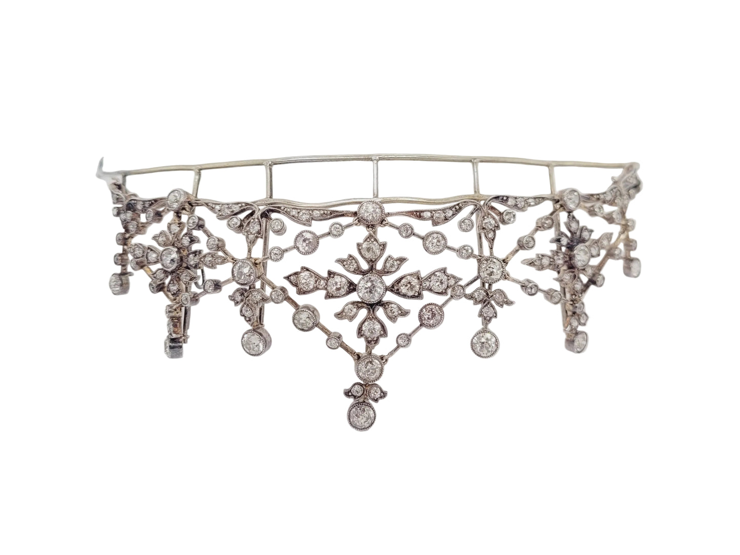 Antique diamond Tiara / necklace sku 9077