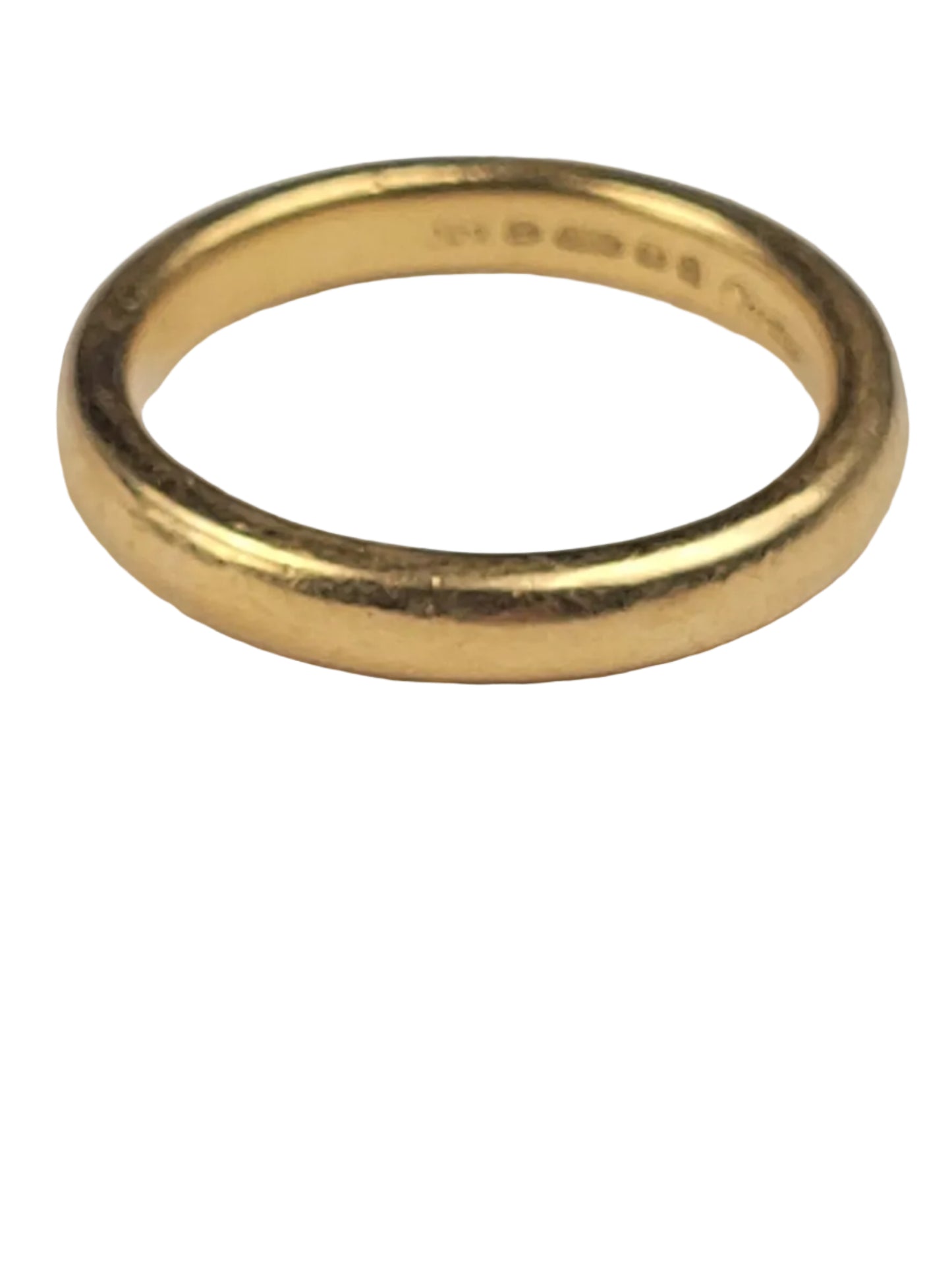 Rare Cartier London 22ct gold wedding band sku 9100