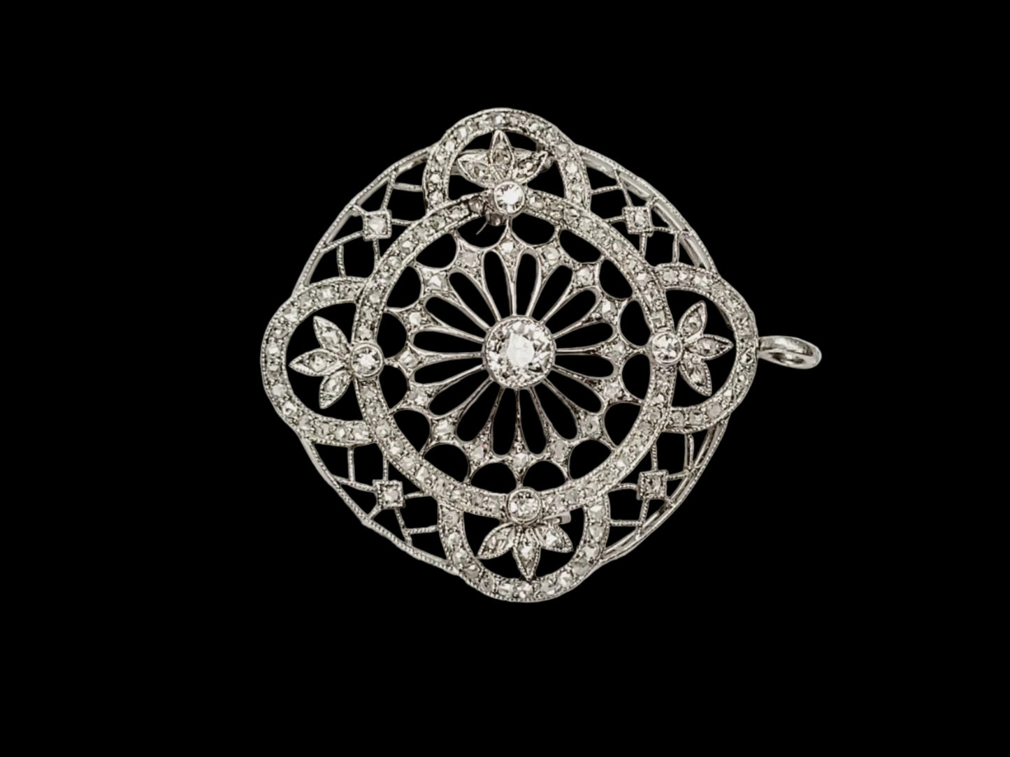 Belle epoque diamond pendant/brooch sku 8775