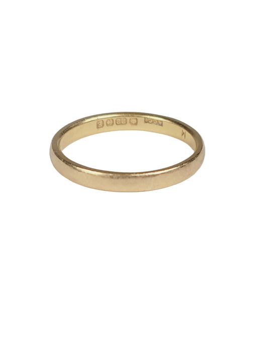 2.7g 22ct gold wedding ring