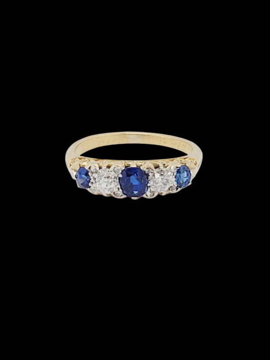Antique sapphire engagement ring 