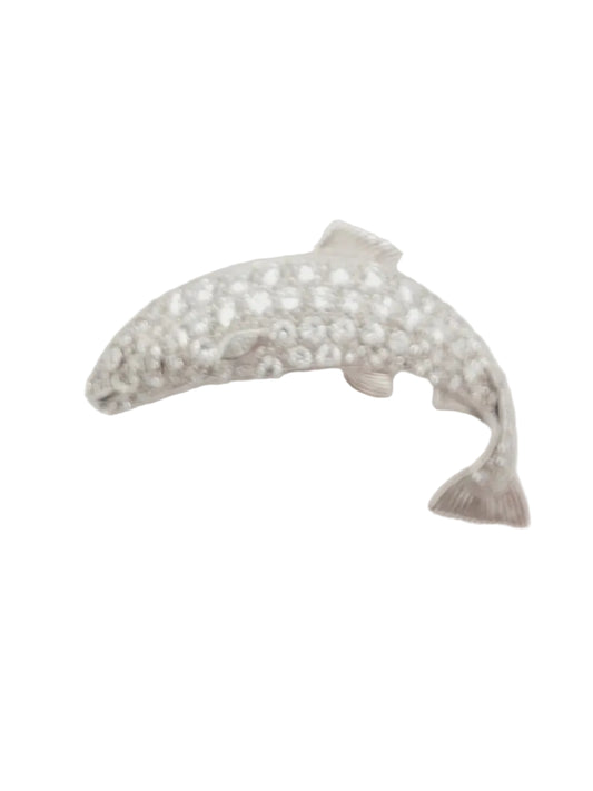 Leaping salmon diamond set brooch sku 9060