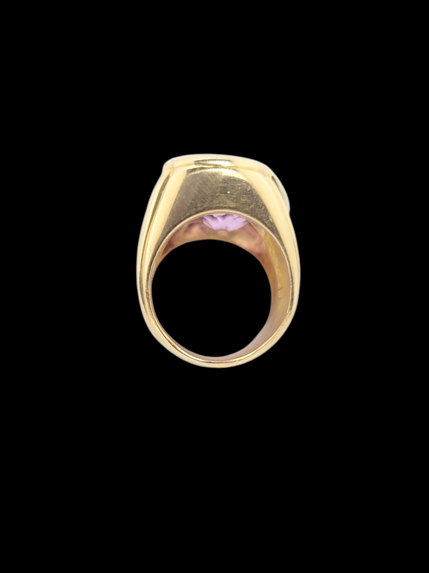 Vintage amethyst and diamond dress ring sku 8458