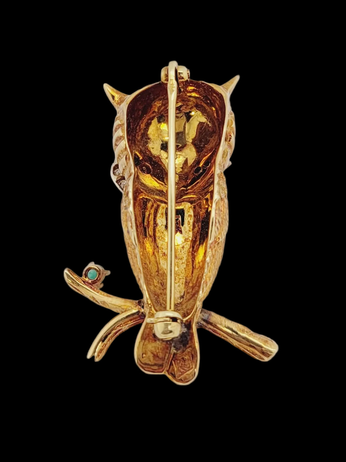 Comic 1960's owl brooch sku 8702