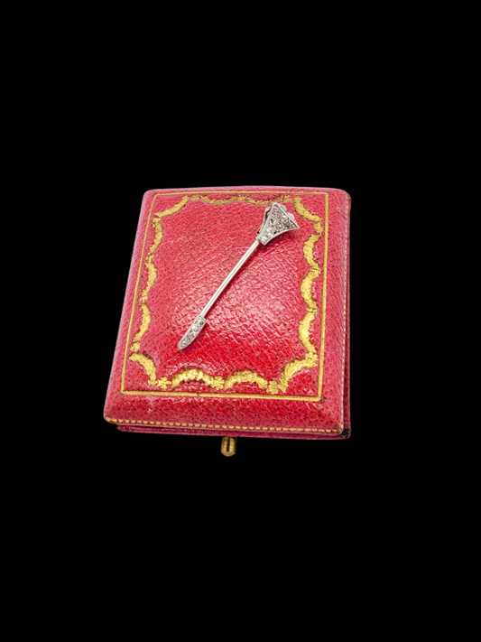 Art deco diamond nail jabot pin
SKU: 7976