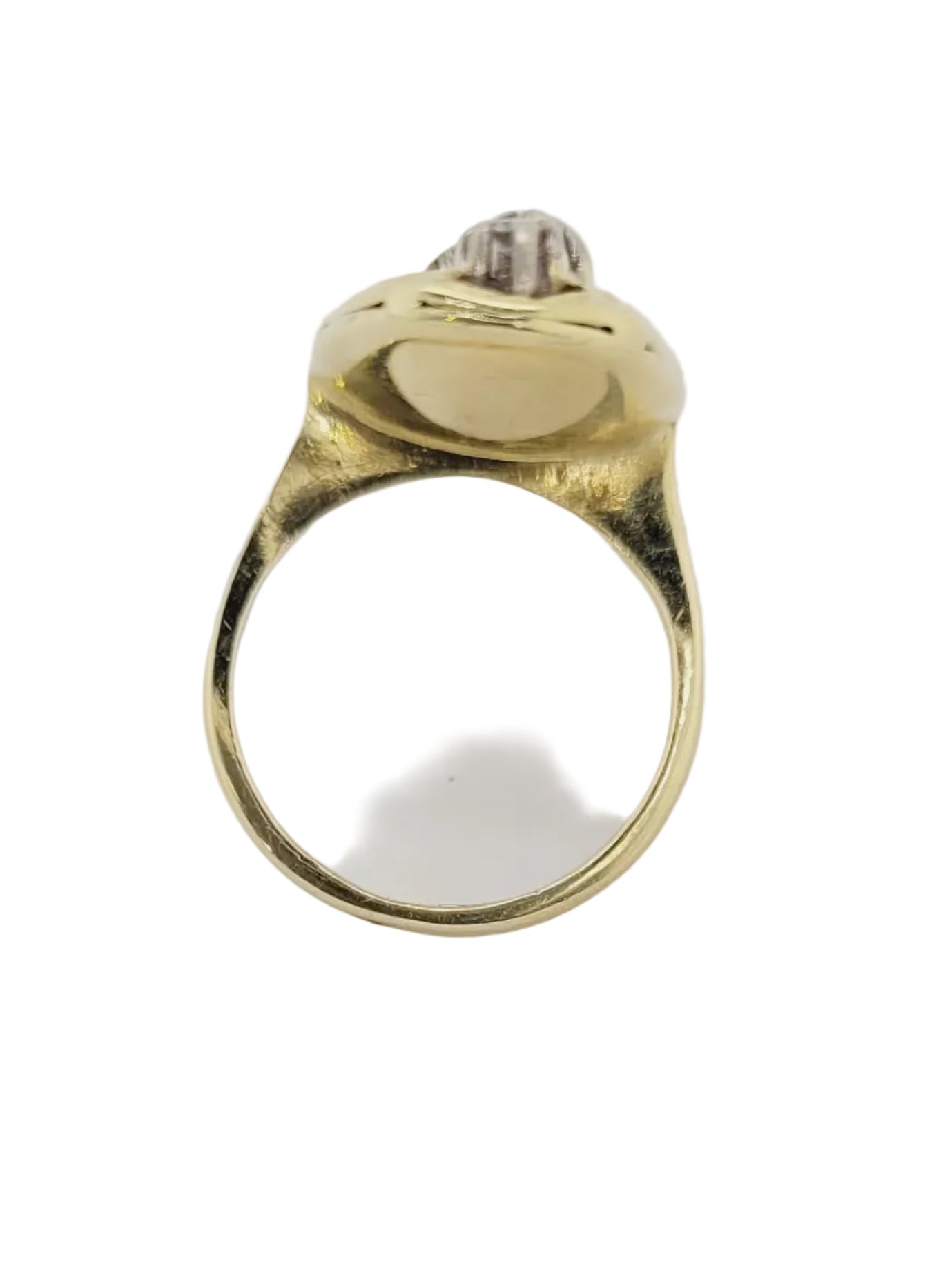 Vintage 1960's diamond 18ct yellow gold dress ring sku 8996