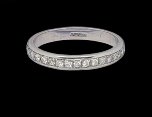 Diamond full hoop platinum ring
SKU: 8298