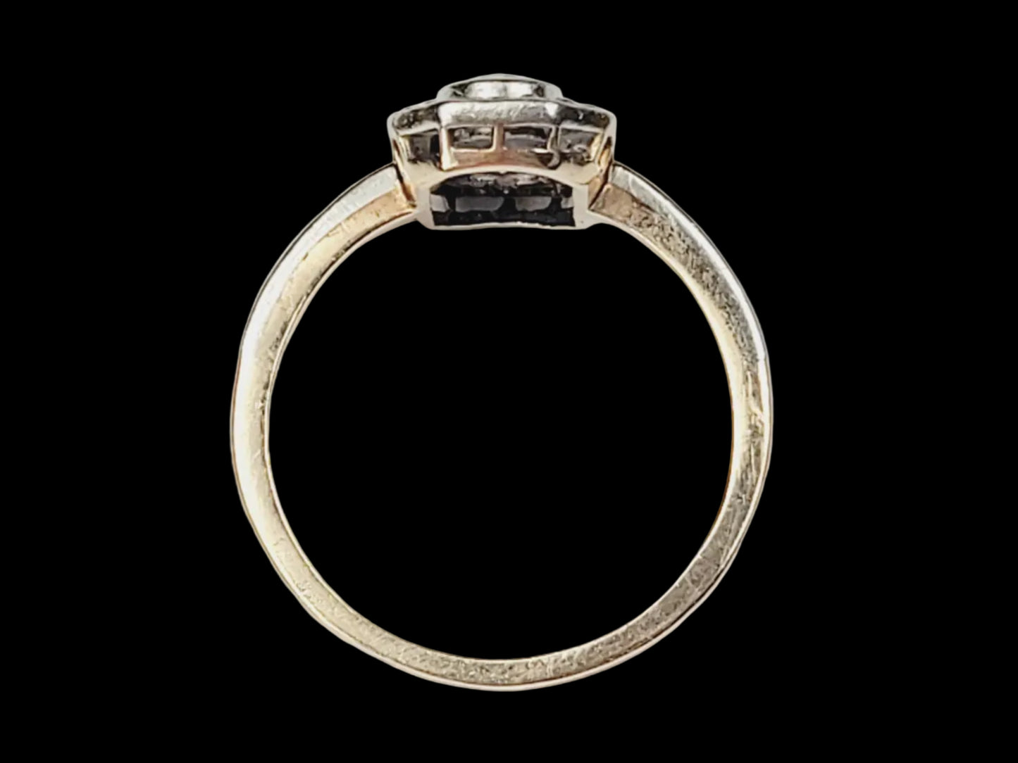Antique Edwardian diamond engagement ring sku 8899