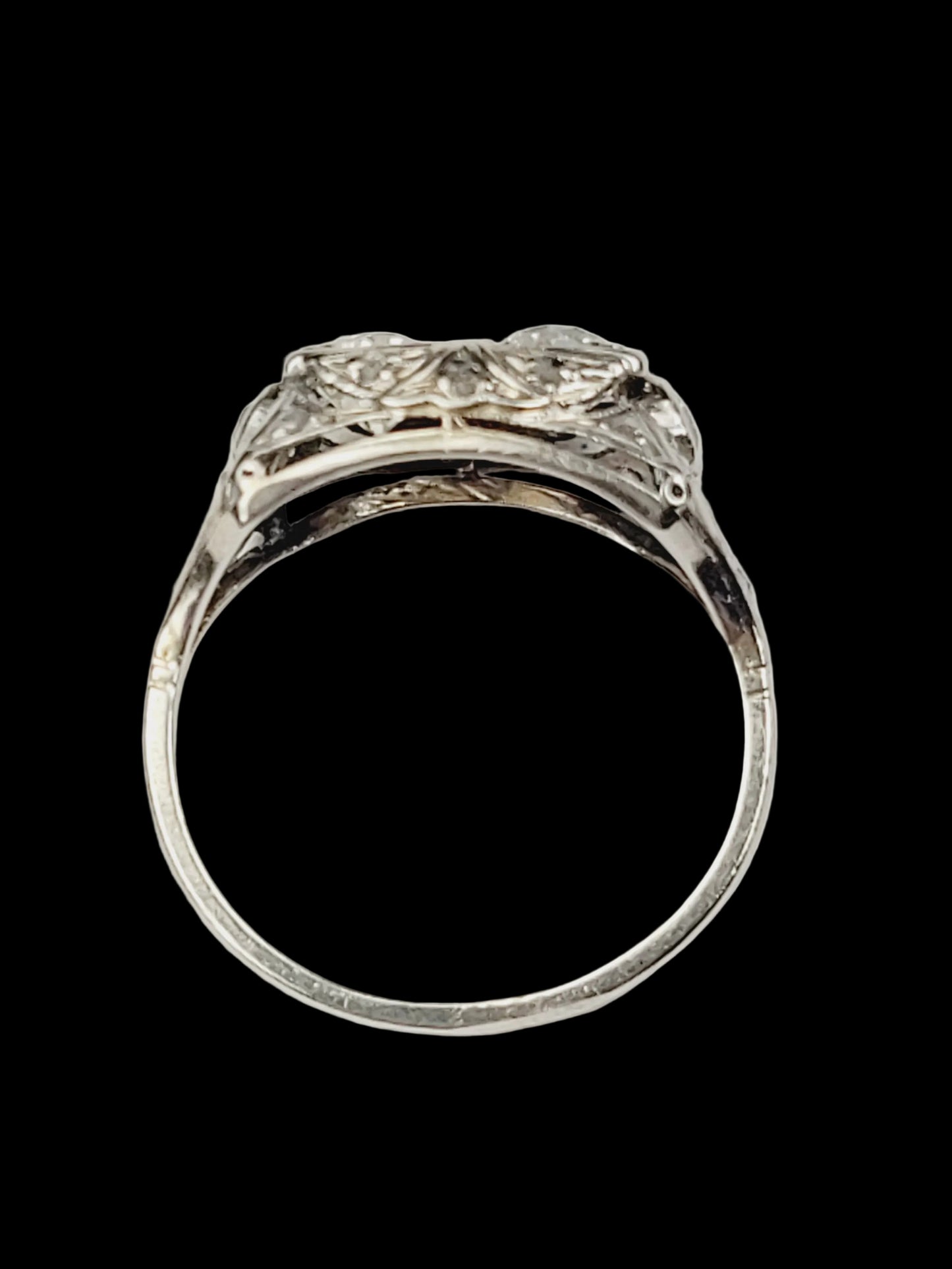 Art deco diamond engagement ring sku 8898