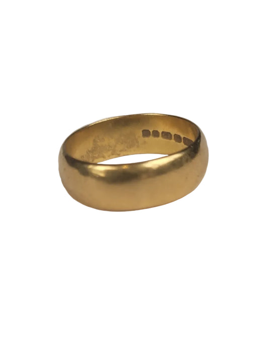 7.5g 22ct gold wedding band