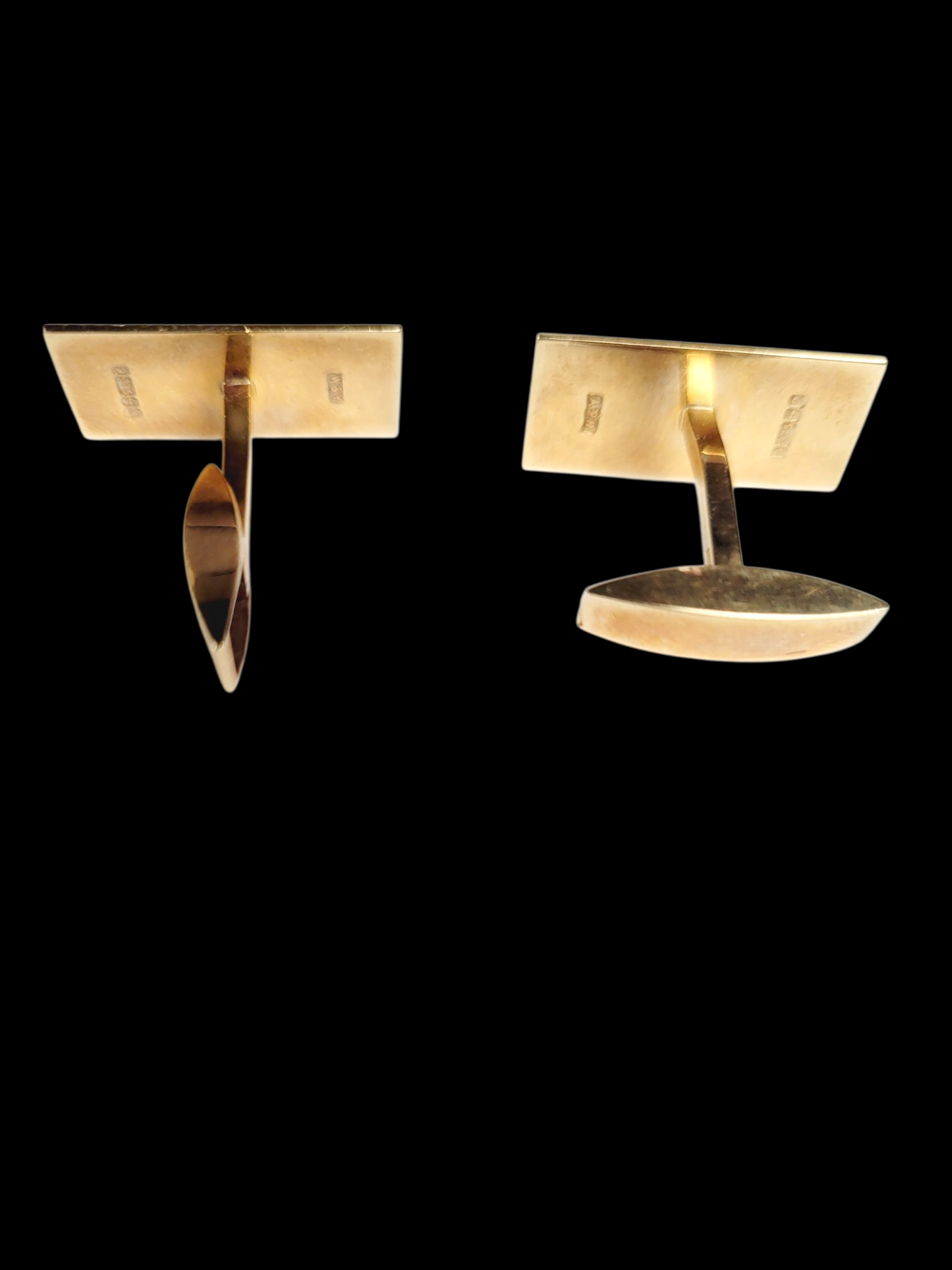 Vintage hobnail design 9ct gold cufflinks swivel fittings sku 8508